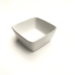 RAMEQUIN CUADRADO 9x9x4CM PORCELANA BLANCO