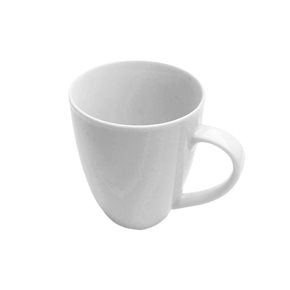 MUG 320ML D9x10CM PORCELANA BLANCO EXTERIOR COLOR