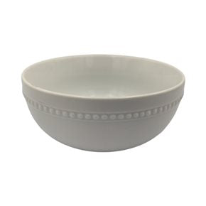BOWL CON PUNTILLO D14.5x7CM PORCELANA BLANCO