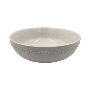 ENSALADERA CON PUNTILLO D21x7CM PORCELANA BLANCO