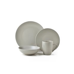 SET 16 PIEZAS STONEWARE D27-21-18/410ML MONO SLATE THOMSON