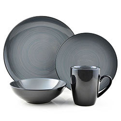 SET 16PZAS STONEWARE D27-21-18/414ML INDIES GRANIT