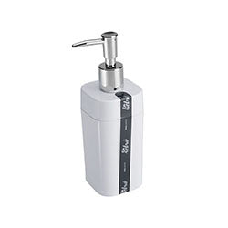 DISPENSADOR DE JABON PLASTICO BLANCO SPLASH COZA