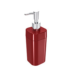 DISPENSADOR JABON  290ML PLASTICO SPLASH ROJO BOLD