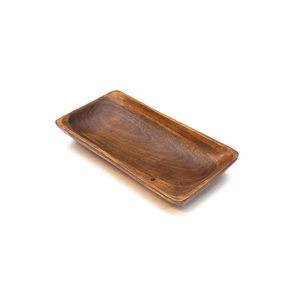 BANDEJA RECTANGULAR MADERA 30.4X15X4CM