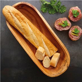 BANDEJA OVAL MADERA 40.6X13X5CM