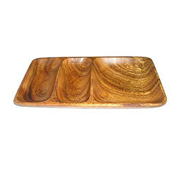 COPETINERO RECT. 3 DIVISIONES MADERA 25X14X2.5CM