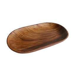 BANDEJA OVAL MADERA ACACIA 40X25X4CM