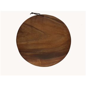 TABLA P/CORTAR REDONDA 40CM X 2.5CM MADERA  ACACIA
