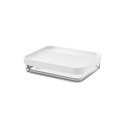 RECIPIENTE PLASTICO CLEAR 280ML 13x17x3.5 BLANCO