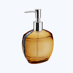 DISPENSADOR DE JABON PLASTICO MIEL TRANSPARENTE SPOOM COZA