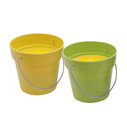 VELA CITRONELLA C/ RECIPIENTE BAMBOO COLO. D10/H9CM