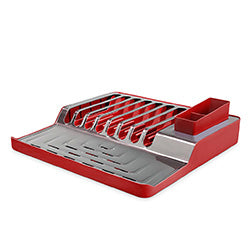 ESCURRIDOR DE PLATOS MINIMAL ROJO BRINOX. 37x35x10CM