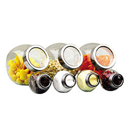 SET X7 PZAS RECIPIENTE RED. VIDRIO 3 1500ML Y 4 200ML