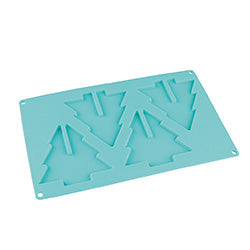 MOLDE 3D ARBOL NAVIDAD SILICONA.  30X17X0.7CM
