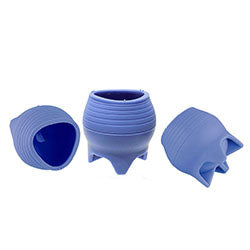 MATE 8X8CM  AZUL SILICONA