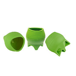 MATE 8X8CM  VERDE MANZANA SILICONA