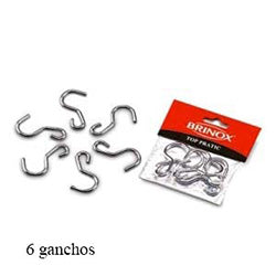 JUEGO DE GANCHOS 6 PIEZAS BRINOX