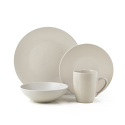 SET 16 PIEZAS STONEWARE 410ML MONO MOONROCK. D27/21/18CM