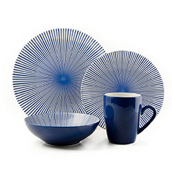 SET 16 PIEZAS STONEWARE 410ML STARBURST NAVY. D27/21/18