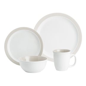 SET 16PZAS STONEWARE D28-21-15/420ML URBAN WHITE