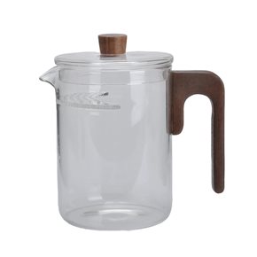 JARRA BOROSILICATO D10/H16CM 800ML MANGO MADERA