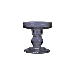 CANDELABRO VIDRIO D8.5/H8.6CM COLOR HUMO