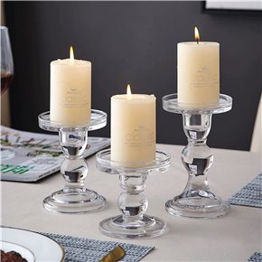 CANDELABRO VIDRIO D8.5/H11.5CM