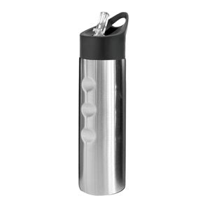BOTELLA DEPORTIVA 750ML ACERO INOXIDABLE PLATEADA