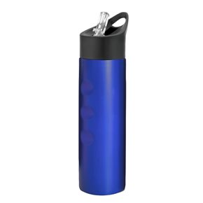 BOTELLA DEPORTIVA 750ML ACERO INOXIDABLE AZUL MATE