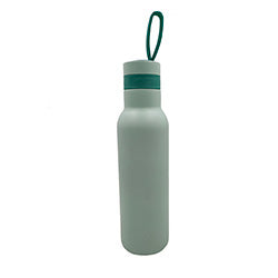 BOTELLA A.INOXIDABLE 700ML VERDE AGUA C/SILICONA