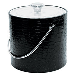 HIELERA 1.5LTS REDONDA SIMIL CUERO NEGRO SELECTA