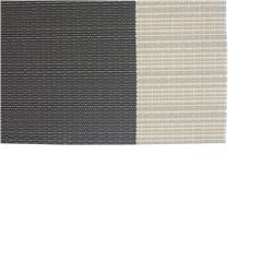 INDIVIDUAL PVC 40x30CM BEIGE FRANJA GRIS