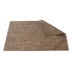 INDIVIDUAL PVC 45x30CM ENTRAMADO BEIGE/NEGRO