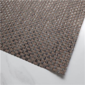 INDIVIDUAL PVC 45x30CM ENTRAMADO MARRON/BEIGE