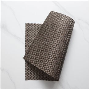 INDIVIDUAL PVC 45x30CM ENTRAMADO MARRON/BEIGE