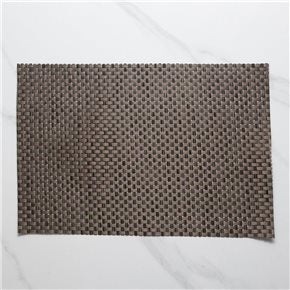 INDIVIDUAL PVC 45x30CM ENTRAMADO MARRON/BEIGE