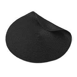 INDIVIDUAL REDONDO PP D38CM NEGRO