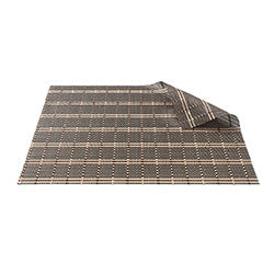 INDIVIDUAL PVC MARRON LINEAS BEIGE 45x33CM