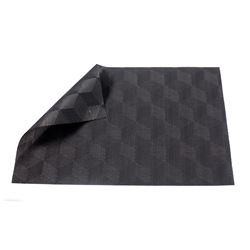 INDIVIDUAL PVC ILUSION CUBO GRAFITO 45x30CM
