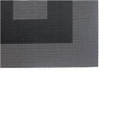 INDIVIDUAL PVC GEOMETRICO  BLA/NEG  35x35CM