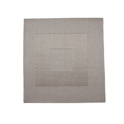 INDIVIDUAL PVC  GEOMETRICO  PLATA 35x35CM