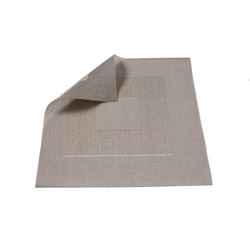 INDIVIDUAL PVC  GEOMETRICO  PLATA 35x35CM