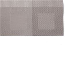 INDIVIDUAL PVC  DISEÑO CUADRICULADO GRISES 48X35CM