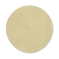INDIVIDUAL PP REDONDO  COLOR BEIGE D38CM
