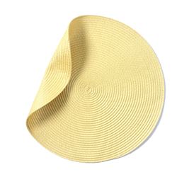 INDIVIDUAL PP REDONDO  COLOR BEIGE D38CM