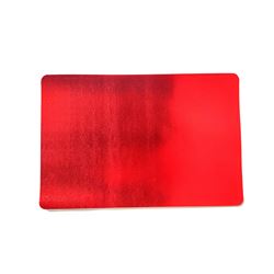 INDIVIDUAL PVC SIMIL CUERO 45x30CM ROJO