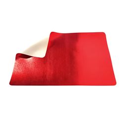 INDIVIDUAL PVC SIMIL CUERO 45x30CM ROJO