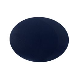 INDIVIDUAL PVC SIMIL CUERO OVAL 43X33 AZUL MARINO