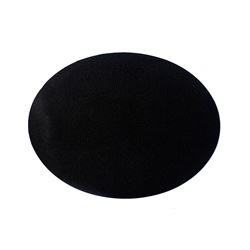 INDIVIDUAL PVC SIMIL CUERO OVAL 43X33 NEGRO